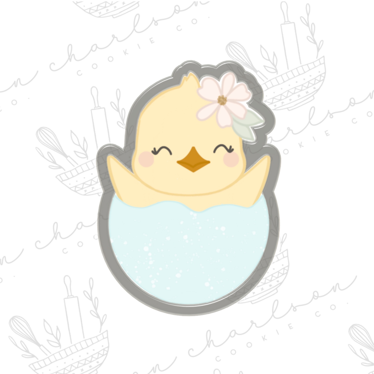 Chick no. 3 cookie cutter