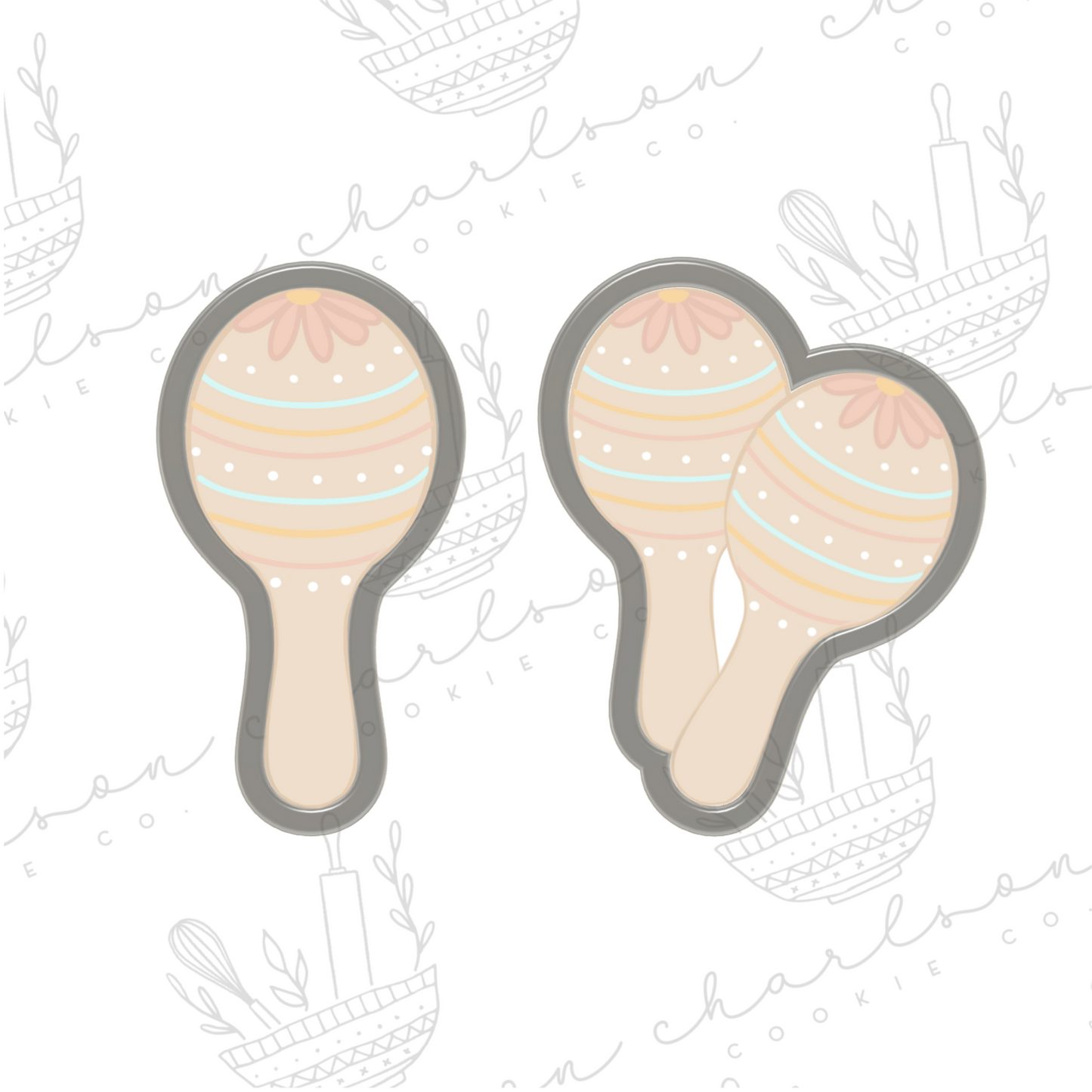 Maracas cookie cutter