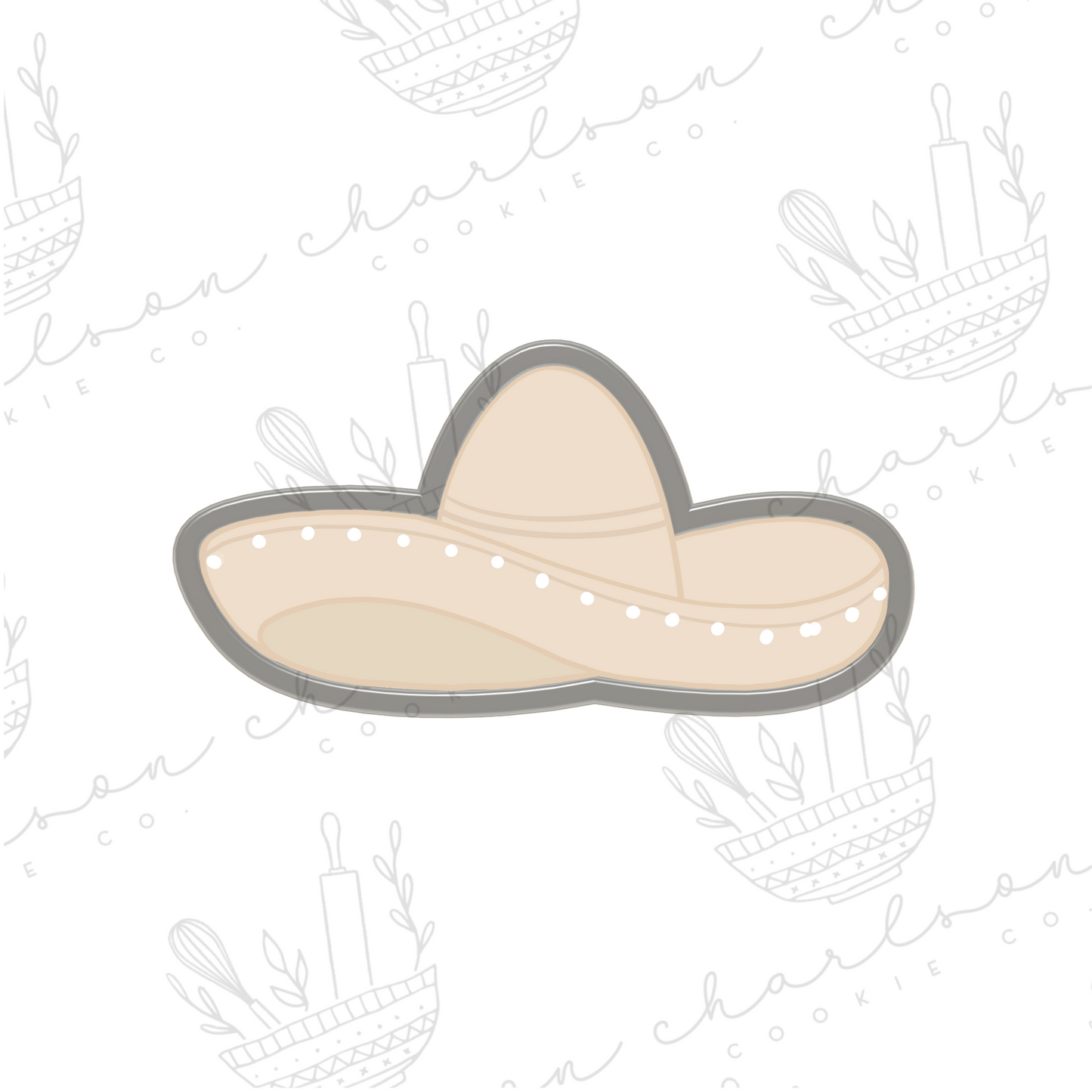 Sombrero cookie cutter