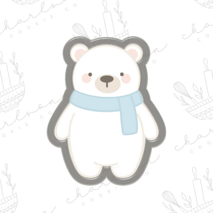 Polar bear no. 2 cookie cutter