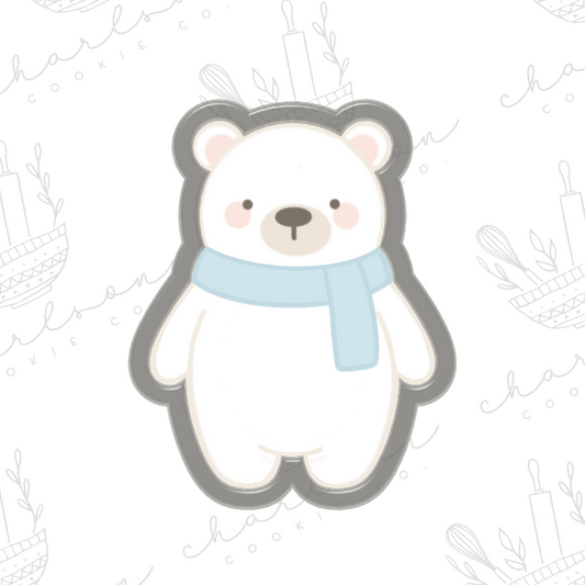 Polar bear no. 2 cookie cutter