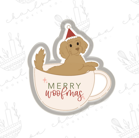Merry woofmas mug cookie cutter (blooming.bakes)