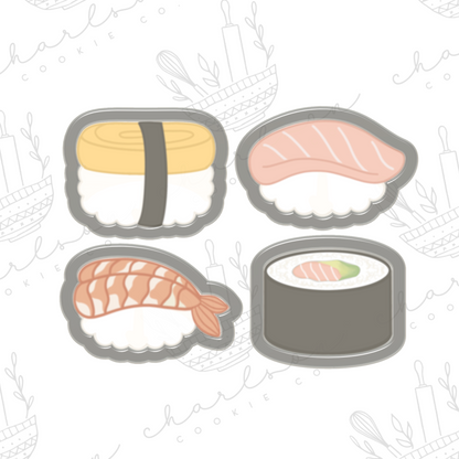 Sushi theme (mini) cookie cutters