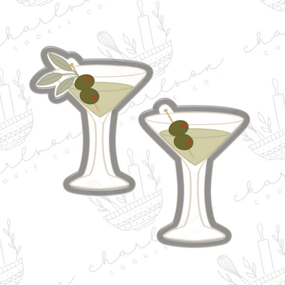 Martini glass no. 2 cookie cutter
