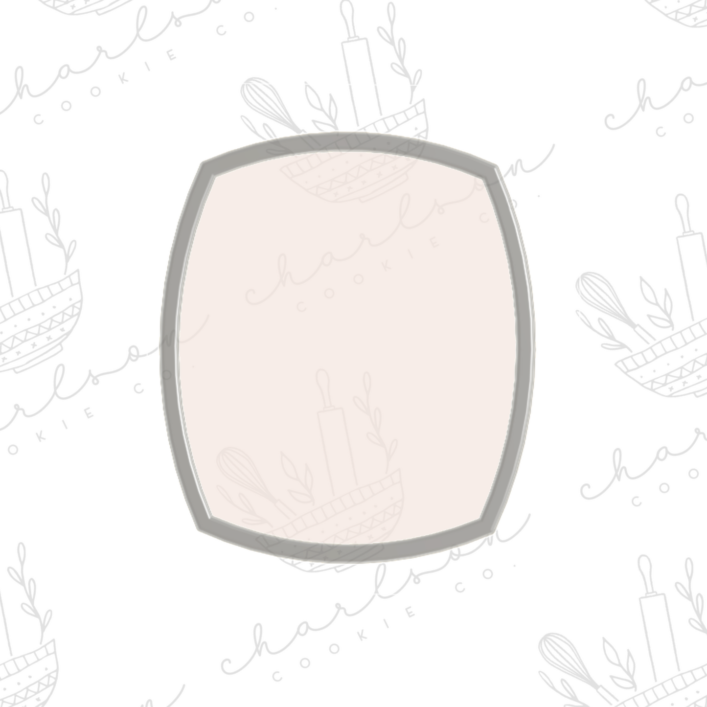 Rectangle with curved sides no. 2 cookie cutter