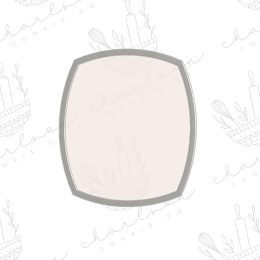 Rectangle with curved sides no. 2 cookie cutter