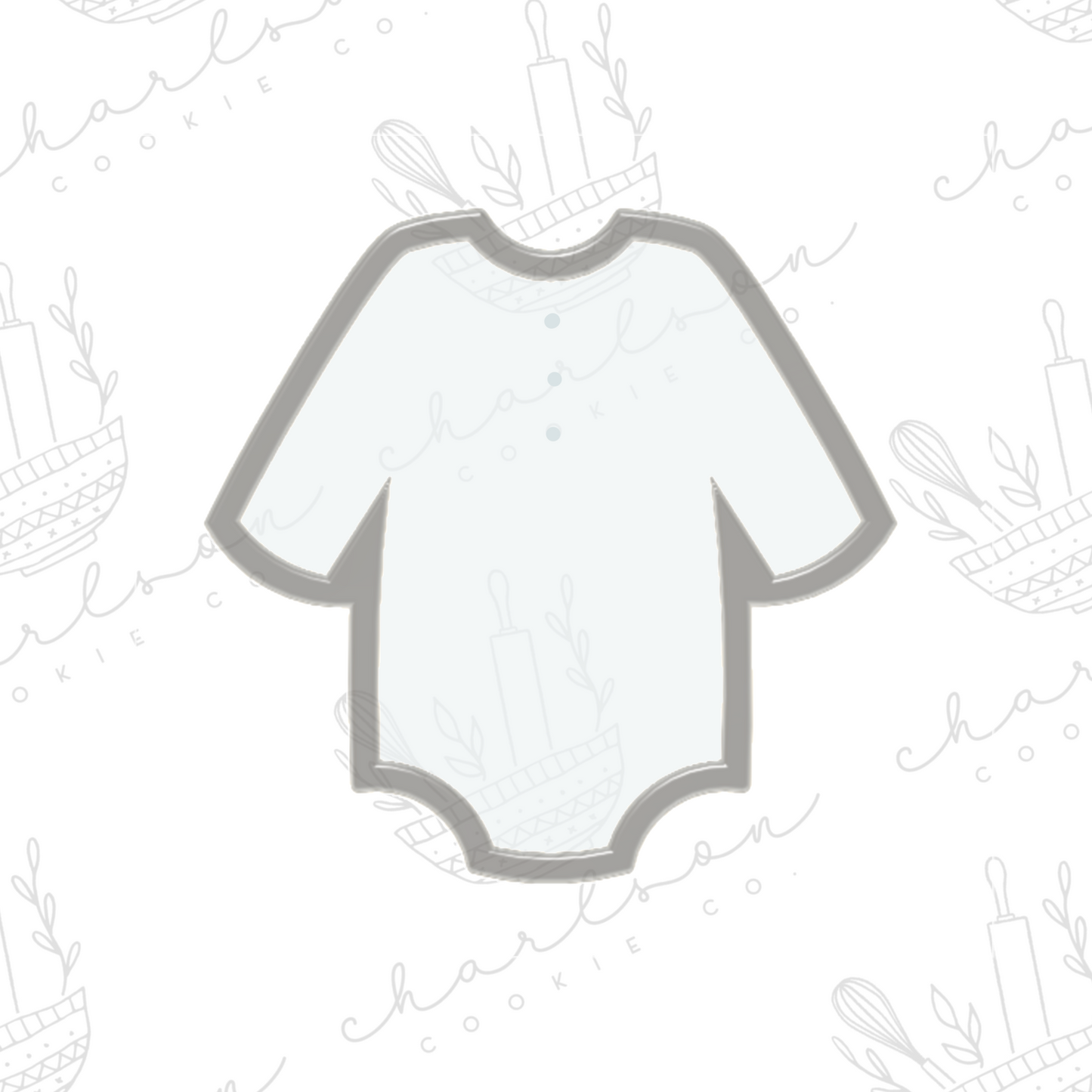 Baby basic onesie no. 4 - long sleeves cookie cutter