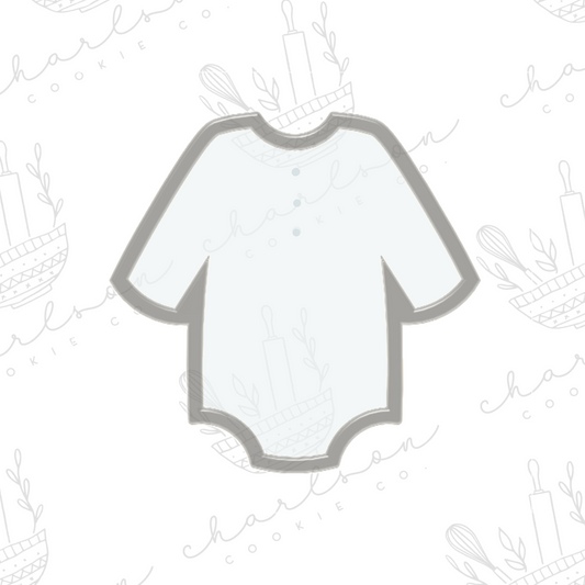 Baby basic onesie no. 4 - long sleeves cookie cutter