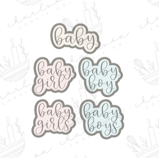 Baby word no. 2 cookie cutter