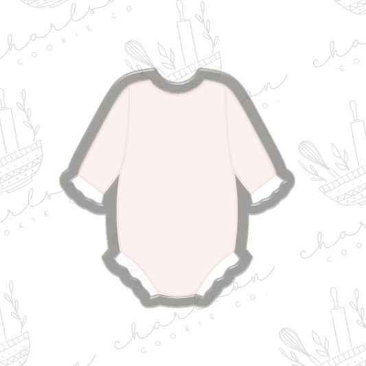 Baby ruffle outfit no. 6 cookie cutter