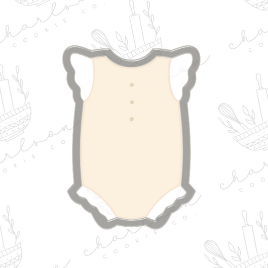 Baby ruffle outfit no. 5 cookie cutter