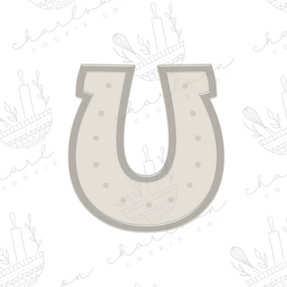 Horseshoe cookie cutter