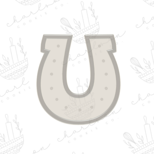 Horseshoe cookie cutter