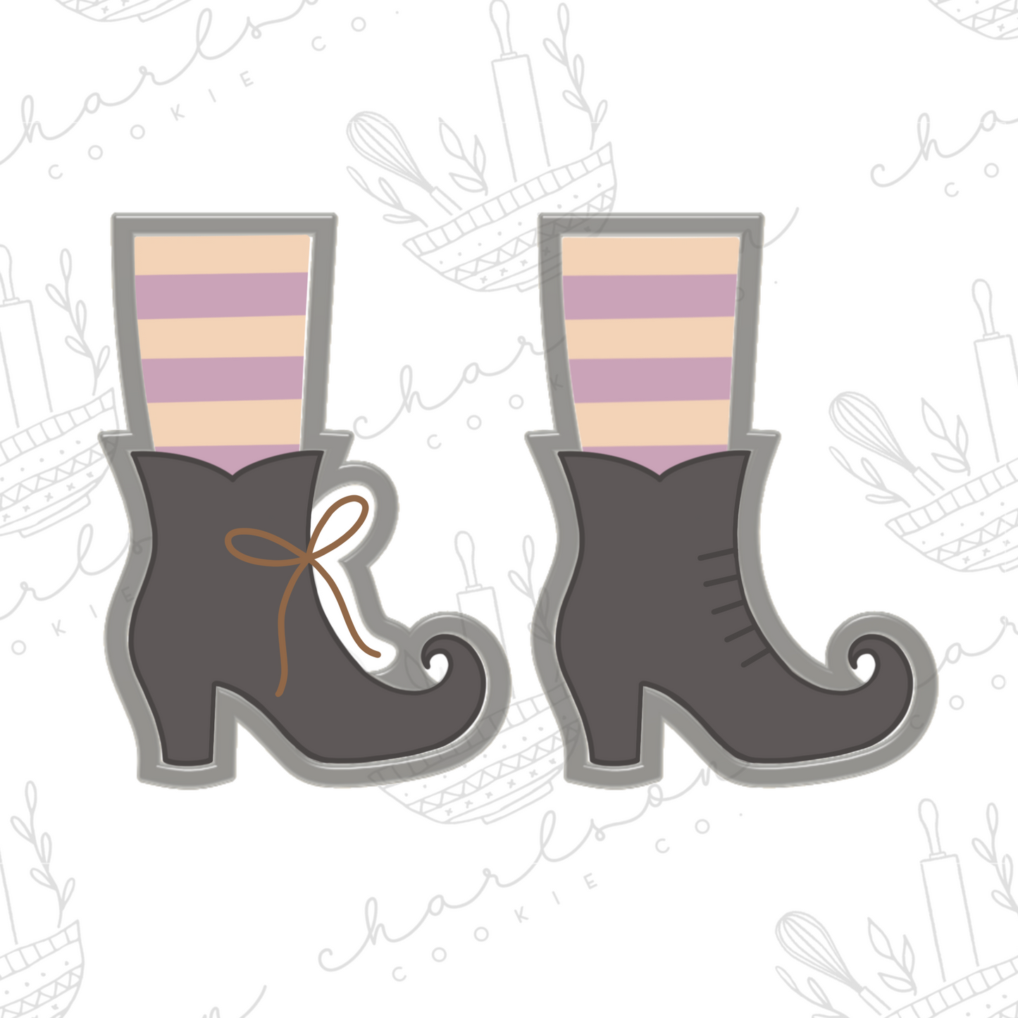 Witch's boot no. 2 cookie cutter
