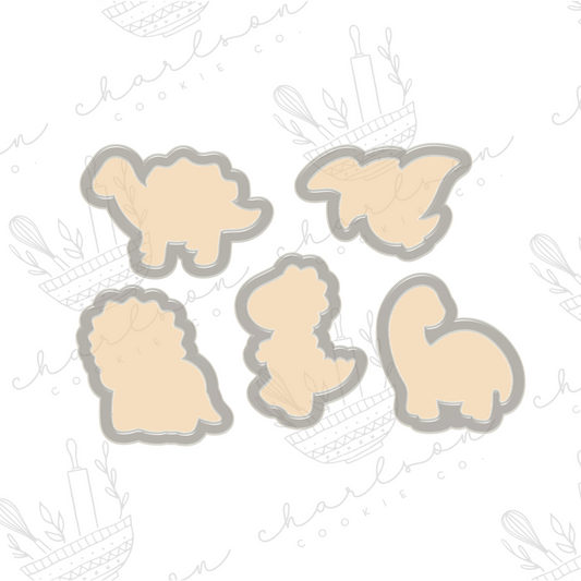 Baby dinosaurs mini cookie cutter