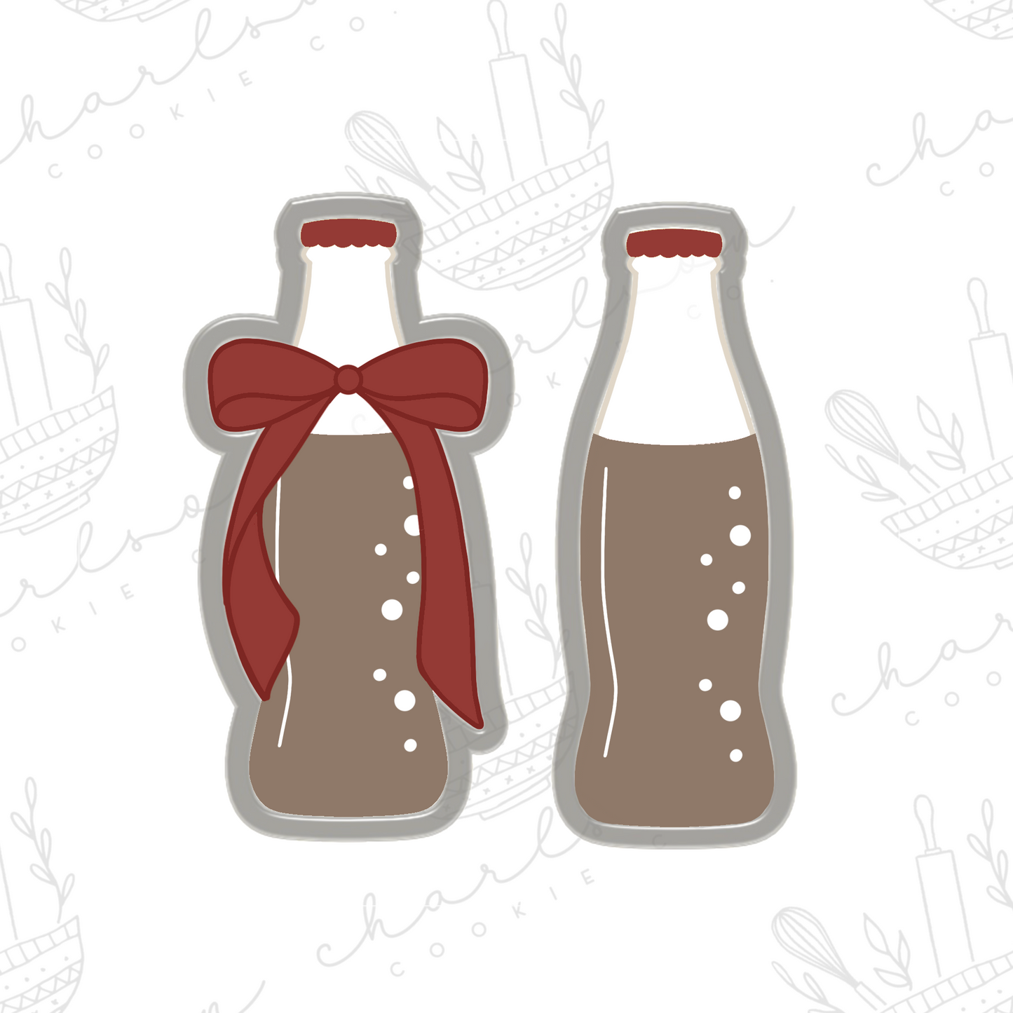 Vintage soda bottle cookie cutter