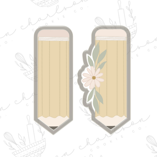 Pencil no. 2 (wide) cookie cutter