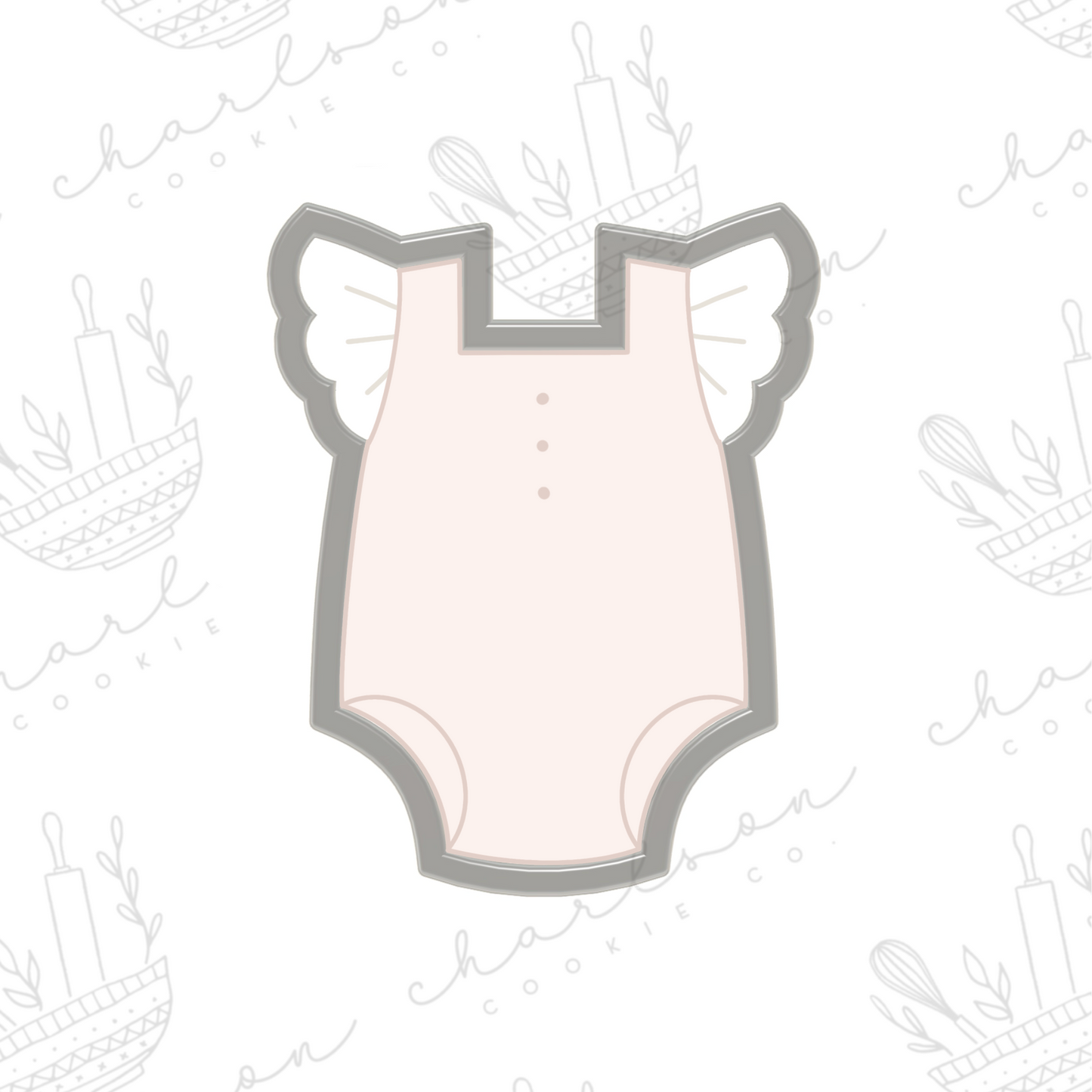 Baby ruffle outfit no. 4 cookie cutter