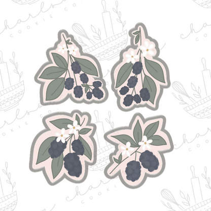 Berry stems cookie cutters (Linen & Gray)