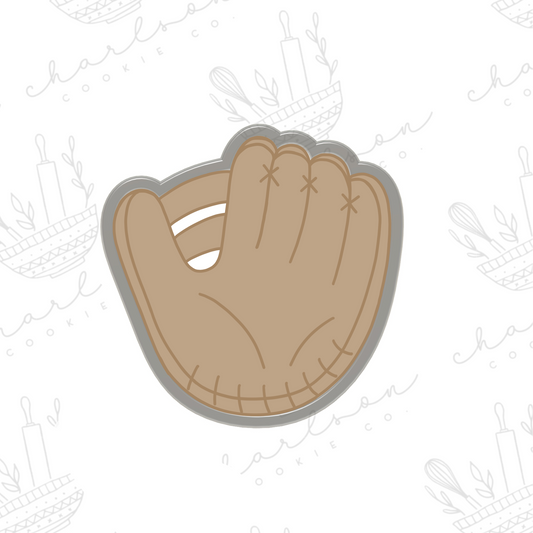 Baseball glove cookie cutter