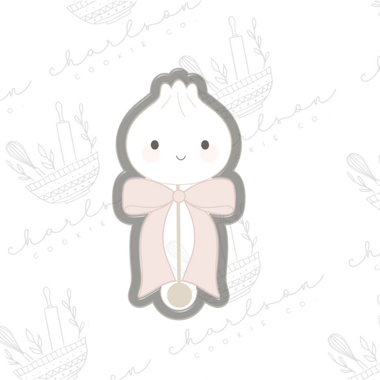 Dumpling rattle cookie cutter
