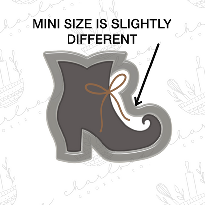 Witch's boot cookie cutter