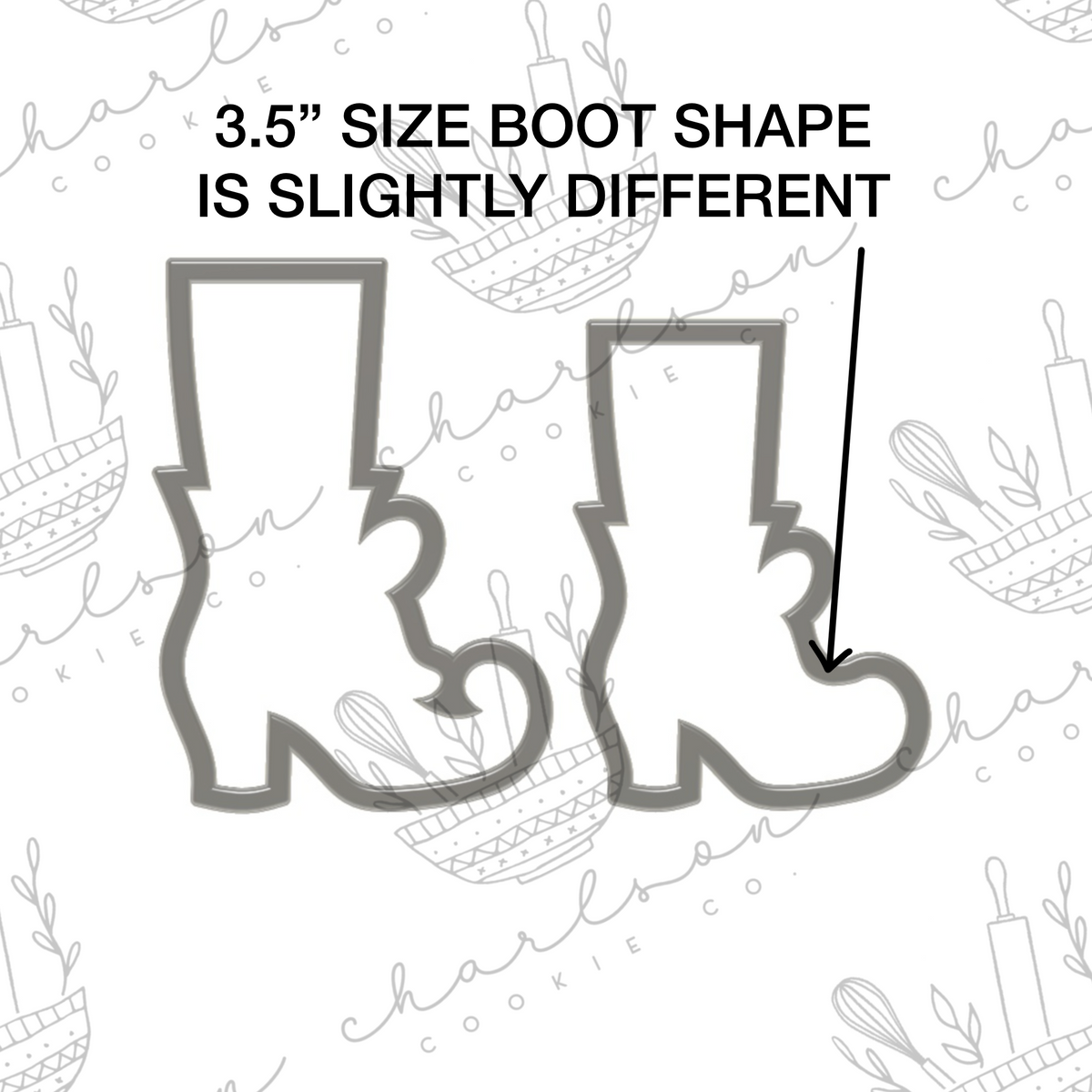 Witch's boot no. 2 cookie cutter