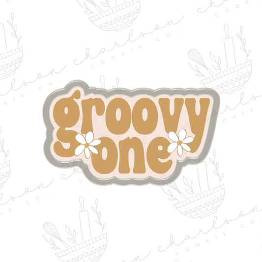 Groovy one word cookie cutter