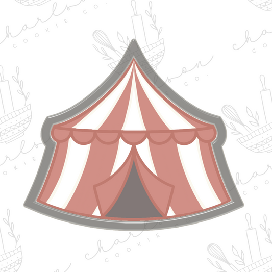Circus tent cookie cutter