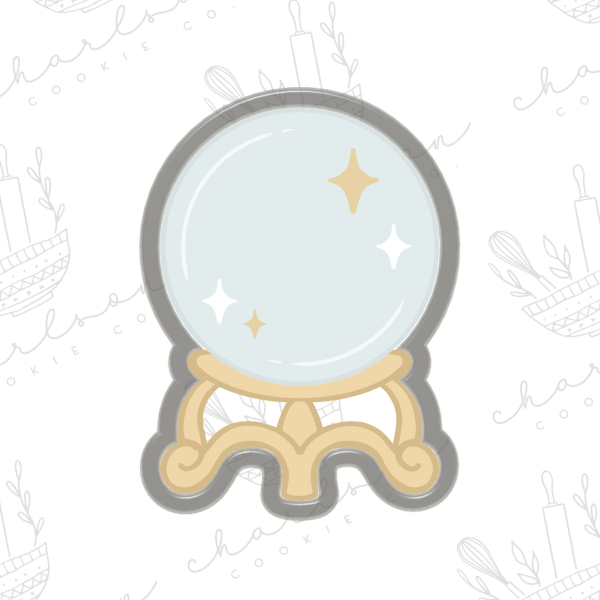 Crystal ball cookie cutter