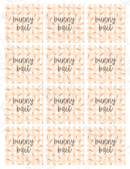 Bunny bait print template / Instant digital download