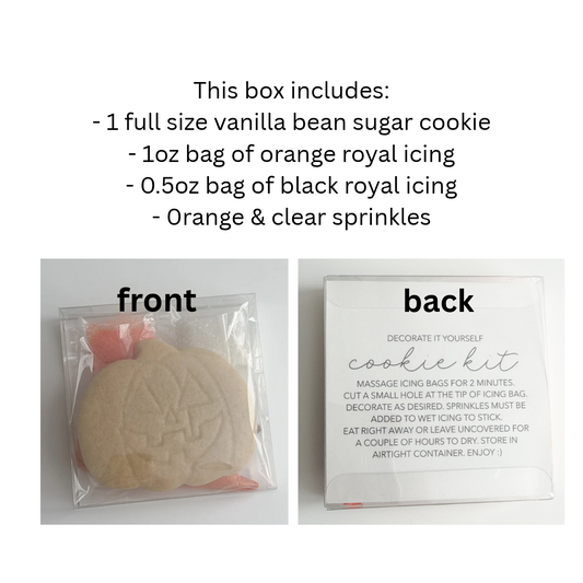 DIY Cookie Kit - Jackolantern (Halloween Presale 2026 - Local pickup ONLY)