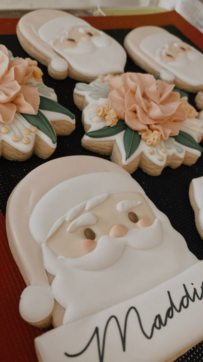 Santa plaque cookie cutter