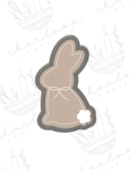 Chocolate bunny cookie cutter