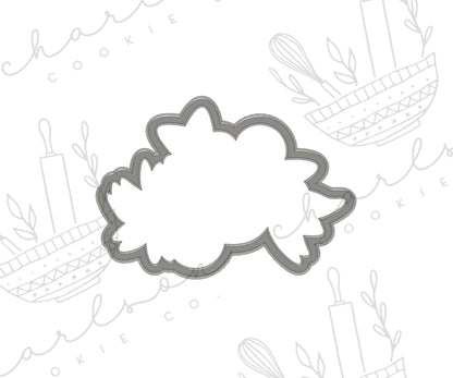 Floral bunch no. 2 cookie cutter (Linen & Gray)