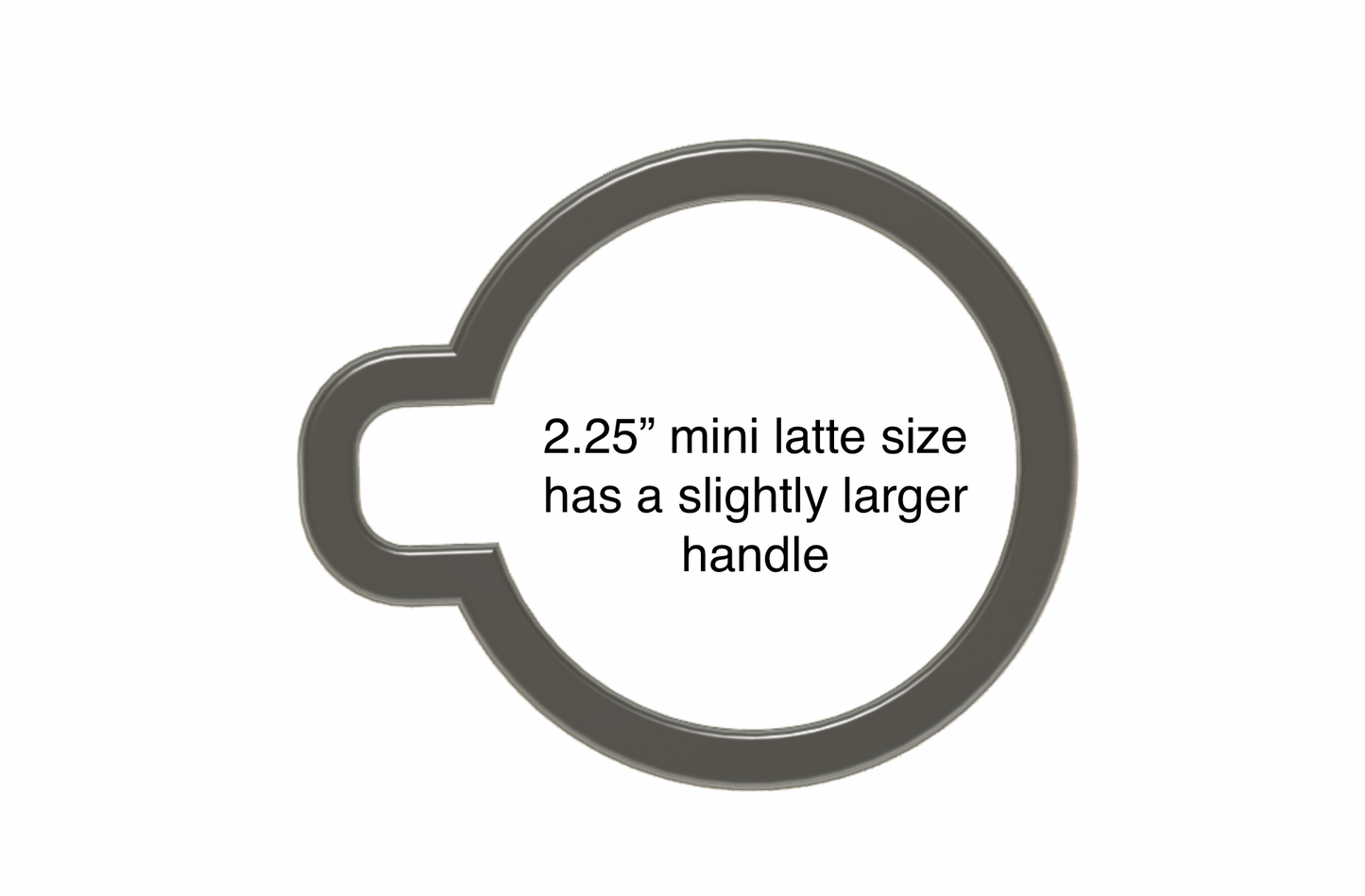 Latte cookie cutter