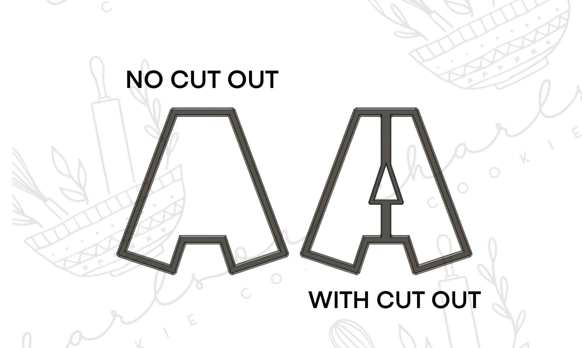 Alphabet letters A-Z cookie cutter – Charlson Cookie Co.