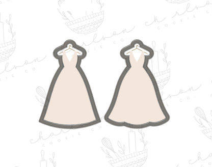 Dress on hanger cookie cutter