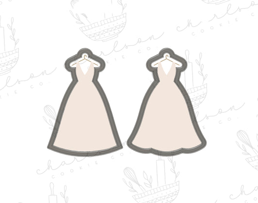 Dress on hanger cookie cutter