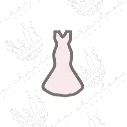 Wedding dress mermaid no. 3 cookie cutter