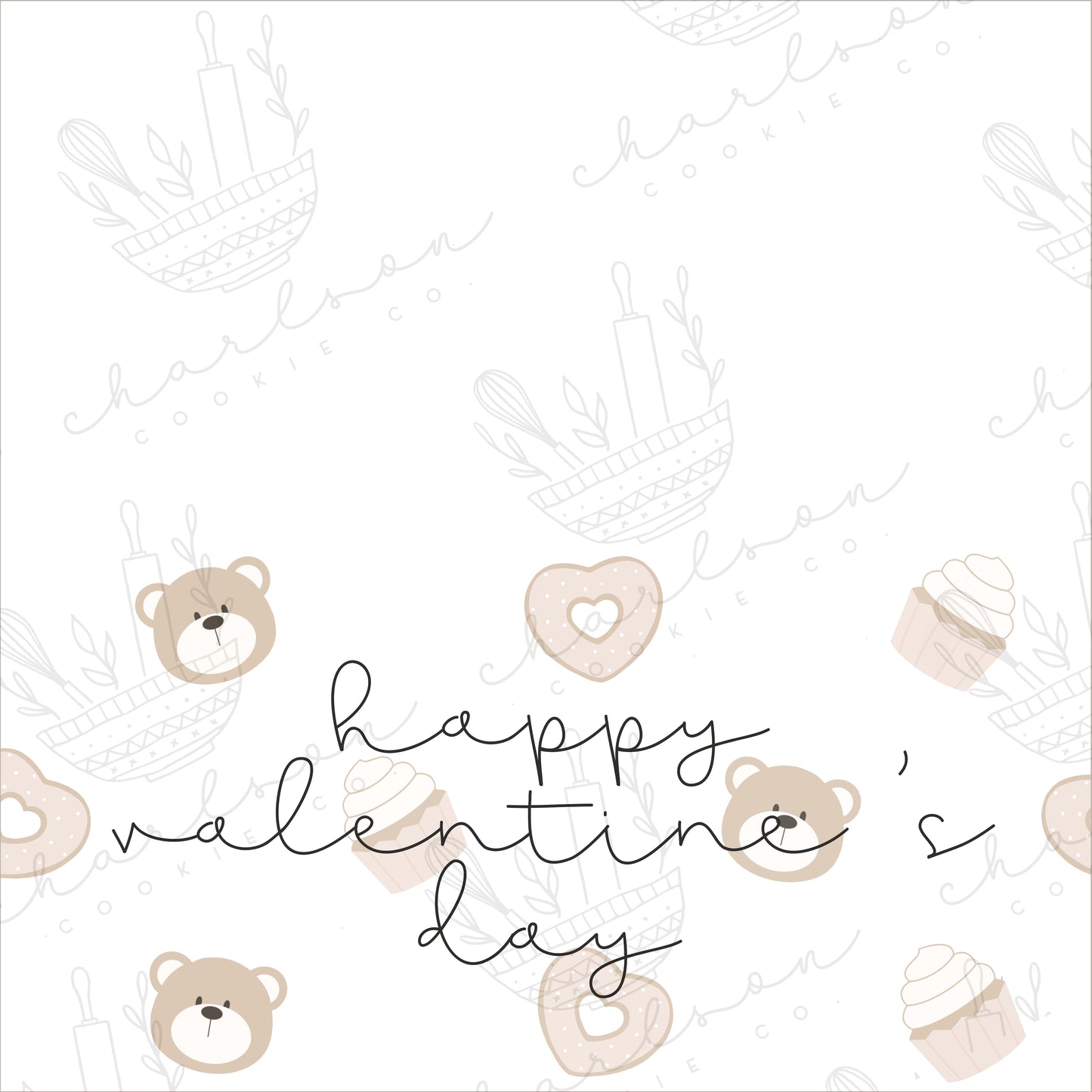 Valentine's day set E templates / Instant digital download