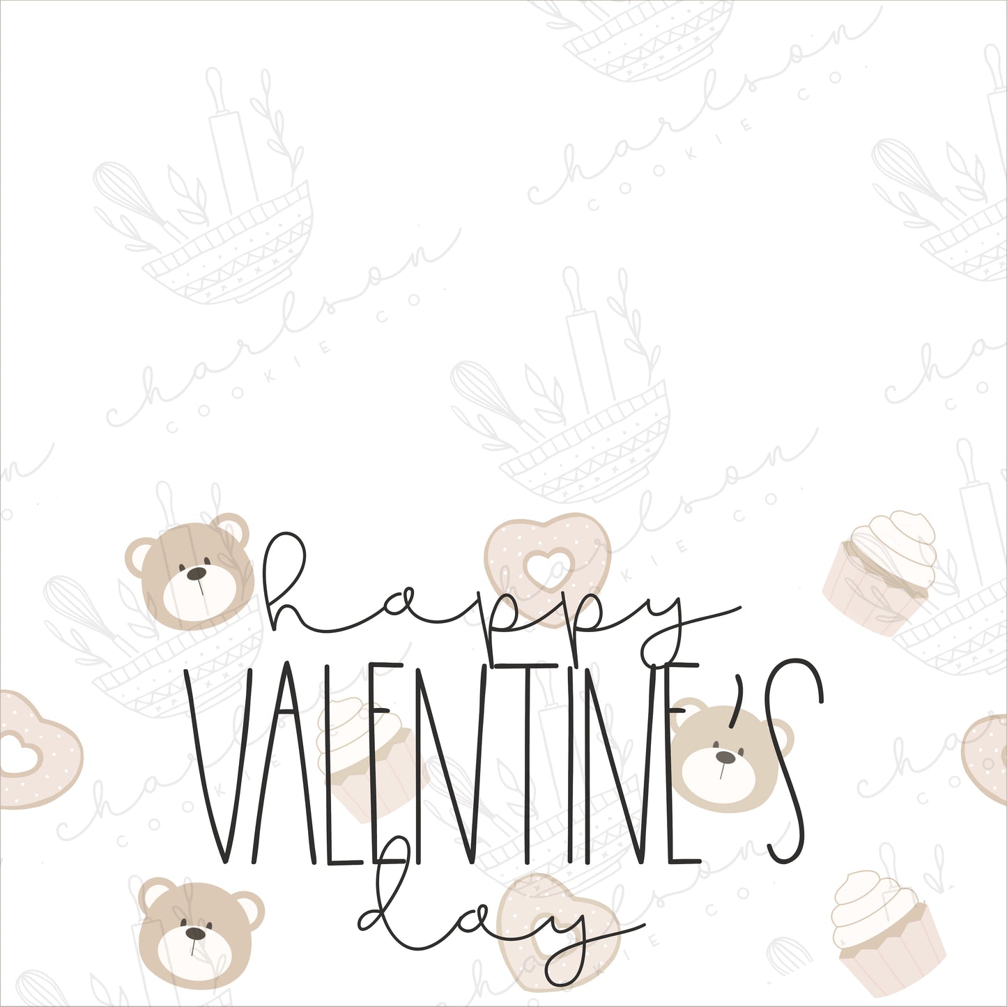 Valentine's day set E templates / Instant digital download