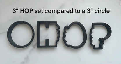 HOP set (3pc) cookie cutters