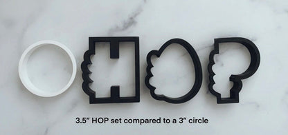 HOP set (3pc) cookie cutters