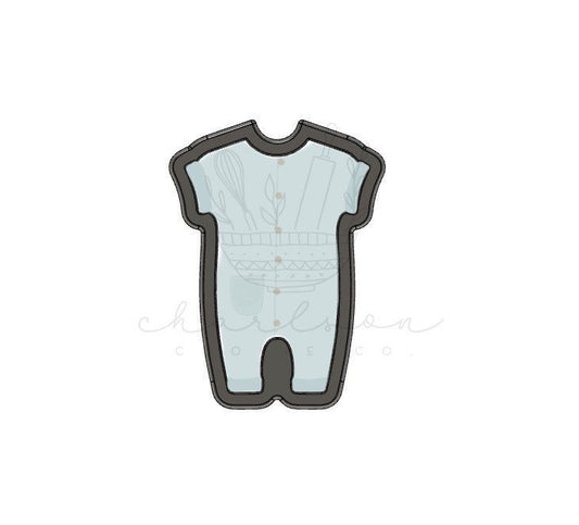 Baby short sleeves onesies cookie cutter