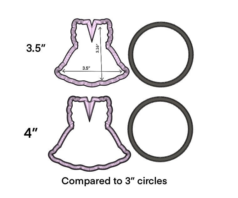 Baby dress with hanger cookie cutter – Charlson Cookie Co.