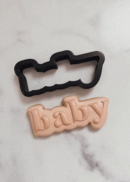 Baby word cookie cutter