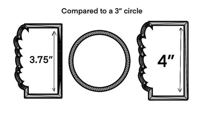 Rectangle with greenery plaque no. 2 cookie cutter