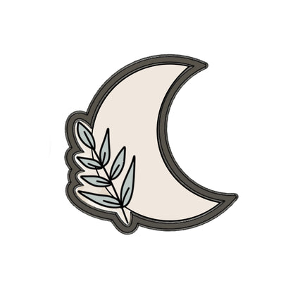 Moon with greenery no. 2 cookie cutter