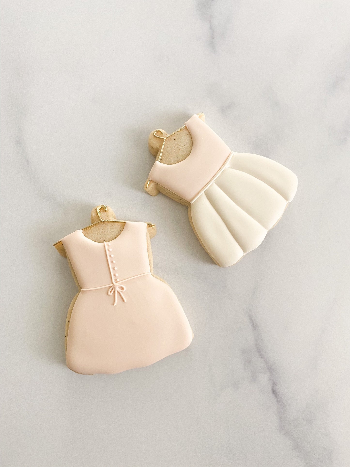 Baby dress with hanger cookie cutter